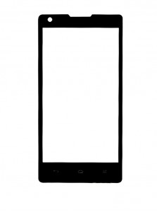 Replacement Front Glass For Huawei Ascend G700 Black By - Maxbhi.com