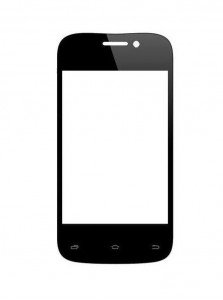 Replacement Front Glass For Spice Mi354 Smartflo Space Silver By - Maxbhi.com