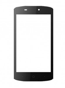 Replacement Front Glass For Intex Cloud Gem Plus Black By - Maxbhi.com