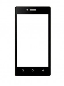 Replacement Front Glass For Zen Ultrafone 303 Elite 2 Black By - Maxbhi.com