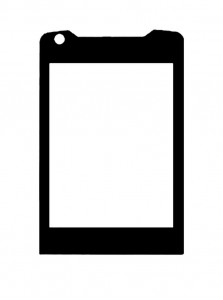 Replacement Front Glass For Sony Ericsson W960 Black By - Maxbhi.com