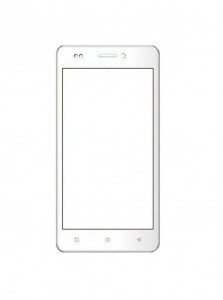 Replacement Front Glass For Intex Aqua Life V White By - Maxbhi.com