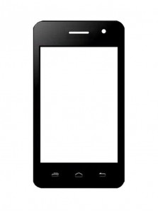 Replacement Front Glass For Intex Aqua P3 Black By - Maxbhi.com