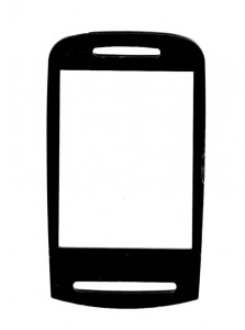 Replacement Front Glass For Micromax X333 Black By - Maxbhi.com