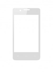 Replacement Front Glass For Intex Aqua T4 White By - Maxbhi.com
