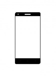 Replacement Front Glass For Zen Cinemax 2 Plus Black By - Maxbhi.com