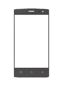 Replacement Front Glass For Zen Admire Glory Plus White By - Maxbhi.com