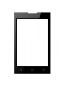 Replacement Front Glass For Ktouch A20 Black By - Maxbhi.com