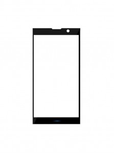 Replacement Front Glass For Makviz M7 Black By - Maxbhi.com