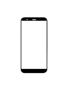 Replacement Front Glass For Meizu M8c Black By - Maxbhi.com