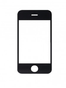 Replacement Front Glass For Apple Iphone 2 2g White By - Maxbhi.com