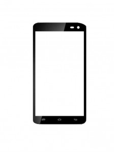 Replacement Front Glass For Xolo Q700 Club Black By - Maxbhi.com