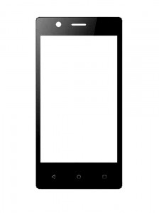 Replacement Front Glass For Intex Aqua Wing Black By - Maxbhi.com