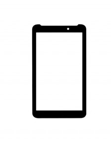 Replacement Front Glass For Asus Memo Pad 7 Me70c Grey By - Maxbhi.com