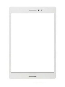 Replacement Front Glass For Asus Zenpad S 8.0 Z580c White By - Maxbhi.com