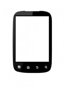 Replacement Front Glass For Motorola Spice Xt300 White By - Maxbhi.com