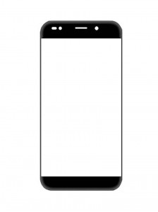 Replacement Front Glass For Micromax Canvas Selfie 3 Q460 Blue By - Maxbhi.com