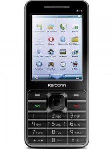 LCD with Touch Screen for Karbonn KT7 - Black