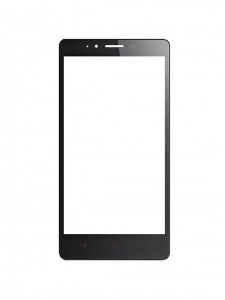 Replacement Front Glass For Xiaomi Redmi Note Silver By - Maxbhi.com
