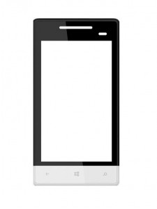 Replacement Front Glass For Htc Windows Phone 8s White By - Maxbhi.com