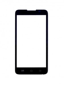 Replacement Front Glass For Spice Mi496 Spice Coolpad 2 Black By - Maxbhi.com