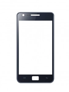 Replacement Front Glass For Samsung Galaxy S2 Plus Blue By - Maxbhi.com