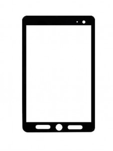 Replacement Front Glass For Hcl Me Am7a1 White By - Maxbhi.com