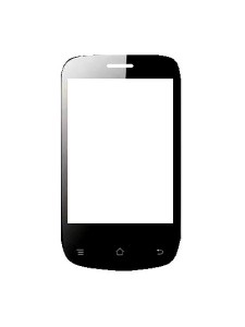 Replacement Front Glass For Celkon A83 Black By - Maxbhi.com
