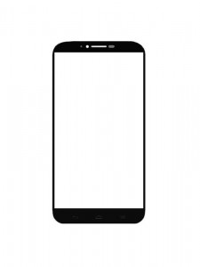 Replacement Front Glass For Alcatel Hero 2 Black By - Maxbhi.com