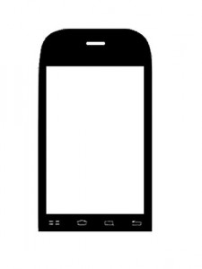 Replacement Front Glass For Videocon Zeus V7500 Black By - Maxbhi.com