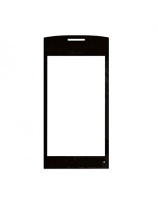 Replacement Front Glass For Nokia 500 Red By - Maxbhi.com