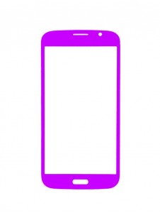 Replacement Front Glass For Samsung Galaxy Mega 5.8 I9150 Purple By - Maxbhi.com