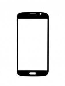 Replacement Front Glass For Samsung Galaxy Mega 5.8 I9152 Black By - Maxbhi.com