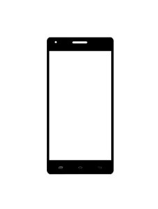 Replacement Front Glass For Spice Mi511 Black By - Maxbhi.com