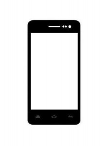 Replacement Front Glass For Videocon Z40 Pro Black By - Maxbhi.com