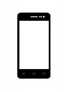 Replacement Front Glass For Videocon Z40 Pro Lite Black By - Maxbhi.com