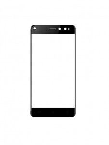 Replacement Front Glass For Okwu Pi Plus Black By - Maxbhi Com