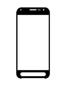 Replacement Front Glass For Samsung Galaxy Xcover Fieldpro Black By - Maxbhi Com