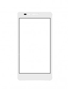 Replacement Front Glass For Panasonic T45 4g White By - Maxbhi.com