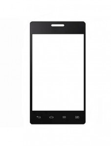 Replacement Front Glass For Lg Optimus L5 Dual E615 Black By - Maxbhi.com