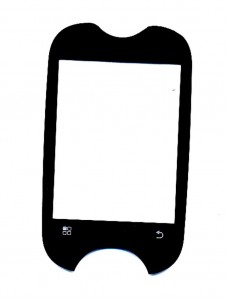 Replacement Front Glass For Micromax A55 Bling 2 Black By - Maxbhi.com