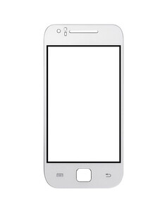Replacement Front Glass For Samsung M130k Galaxy K White By - Maxbhi.com