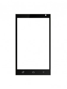 Replacement Front Glass For Zen Ultrafone 402 Play Gold By - Maxbhi.com