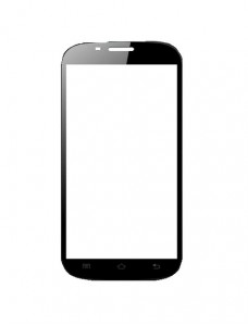 Replacement Front Glass For Karbonn Smart A26 Black By - Maxbhi.com
