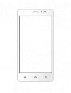 Replacement Front Glass For Intex Cloud M5 Ii White By - Maxbhi.com