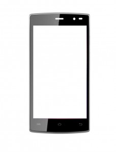 Replacement Front Glass For Xolo Q600 Club Black By - Maxbhi.com