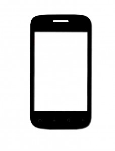 Replacement Front Glass For Karbonn K75 Plus Black By - Maxbhi.com