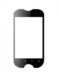 Replacement Front Glass For Micromax A80 Superfone Infinity White By - Maxbhi.com