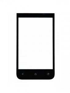 Replacement Front Glass For Htc Desire 200 Black By - Maxbhi.com