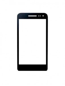 Replacement Front Glass For Samsung Galaxy Folder Black By - Maxbhi.com